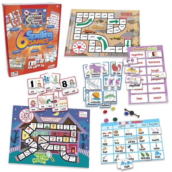 Junior Learning 6 Spelling Games, Junior Learning, Mfr#: 408
